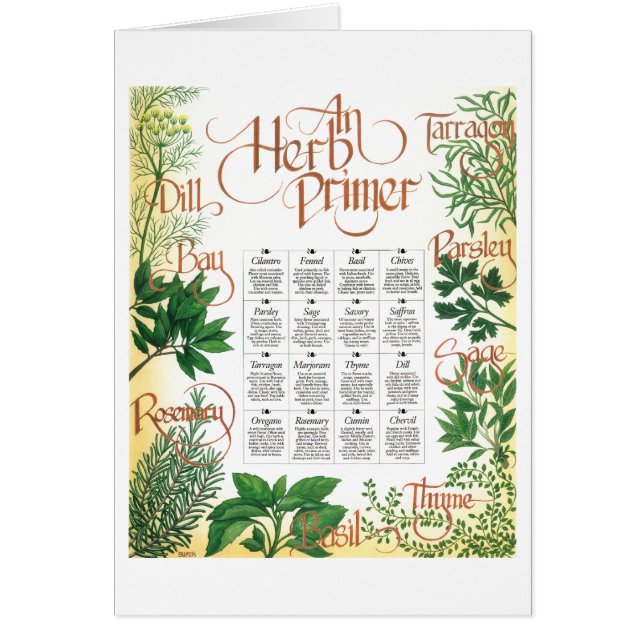 Cartão Herb Primer (Frente)