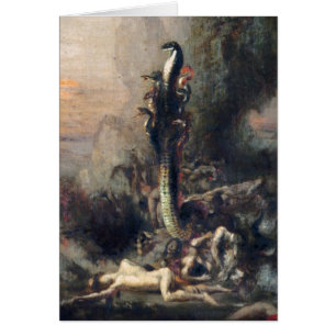 Cartão Hercules e o Hydra de Lernaean