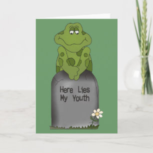 Cartão Here Lies My Youth