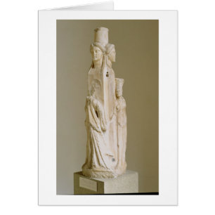 Cartão Herm Triform de Hecate, escultura de mármore, pe