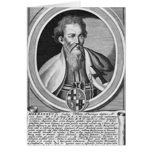 Cartão Hermann de Salza (Frente)