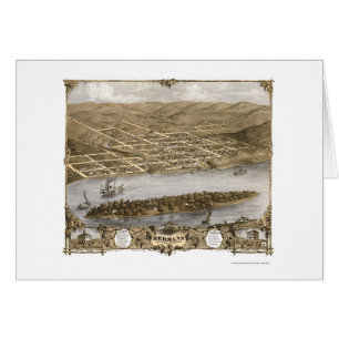 Cartão Hermann, mapa panorâmico do MO - 1869