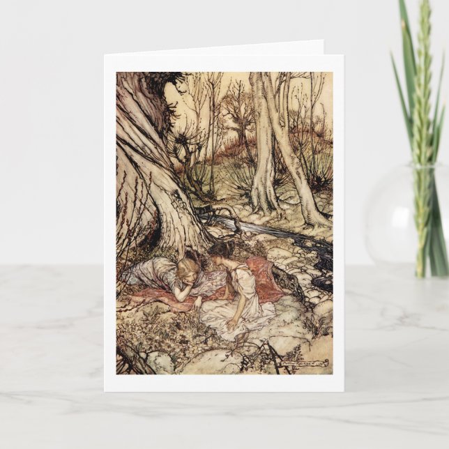 Cartão Hermia e Lysander (Frente)