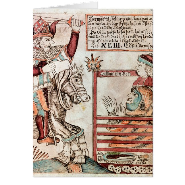 Cartão Hermod montado em Sleipnir (Frente)