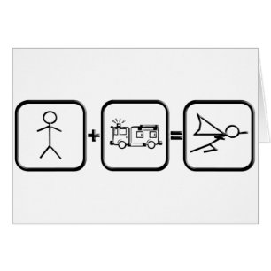 Cartão Herói do bombeiro