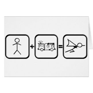 Cartão Herói do bombeiro