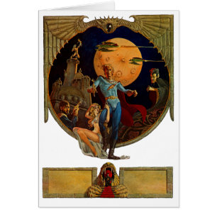 Cartão herói Sci-fi