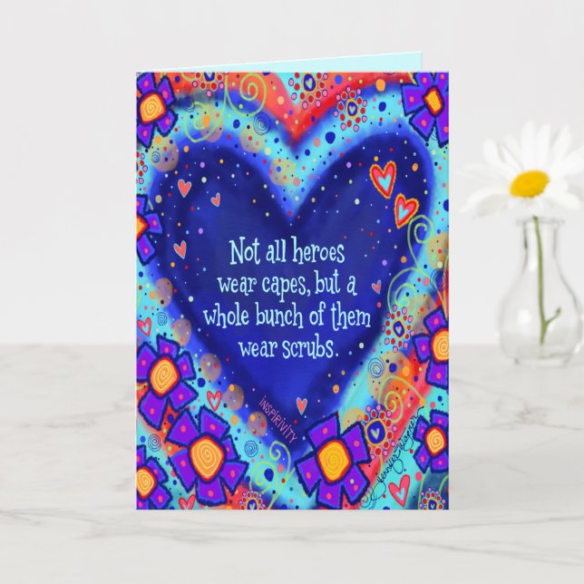 Cartão "Heroínas Vestem esfregões" Inspirividade (Planta pequena)