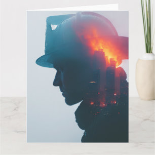 Cartão Hero's Spark: Bombeiro Obrigado e Apreciação