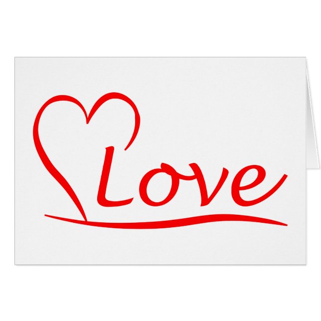 Cartão Herz mit Liebe (Frente Horizontal)