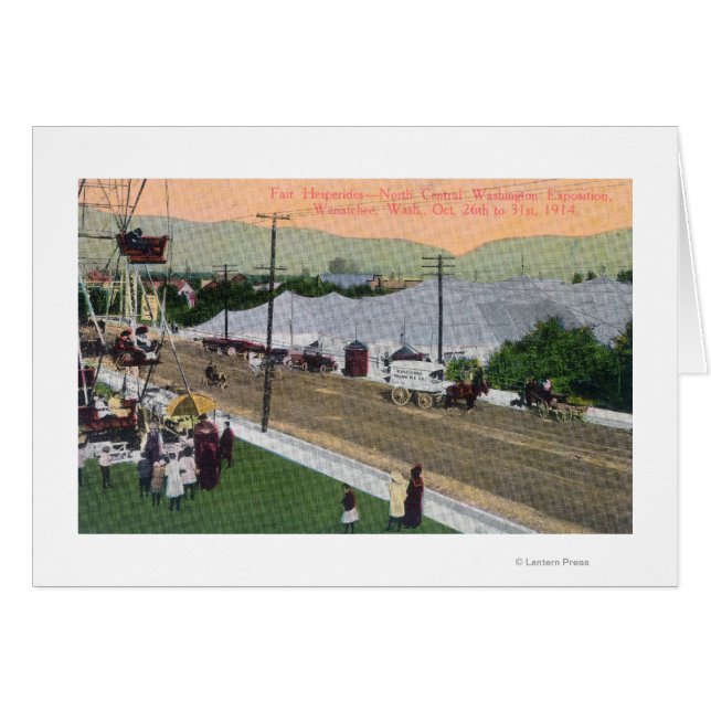 Cartão Hesperides FairNorth Central WA Exposition (Frente Horizontal)