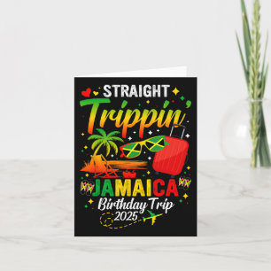 Cartão Hetero Trippin' Jamaica Vacation 2025 Birthday F