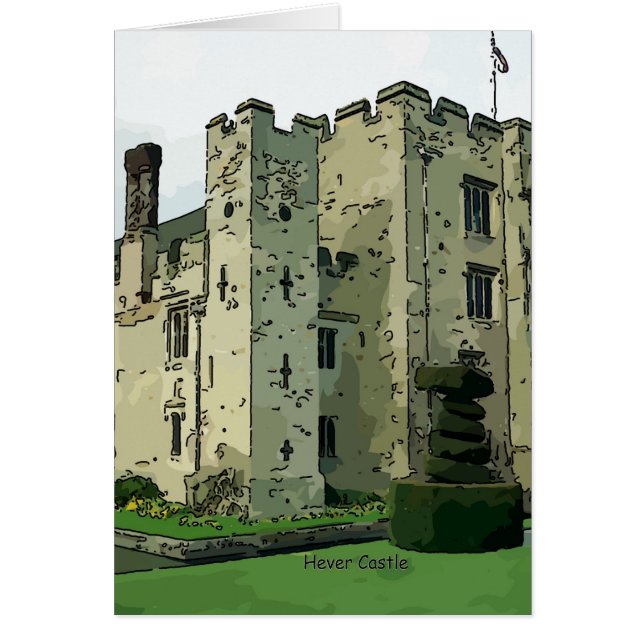 Cartão Hever Castle Design 2 (Frente)
