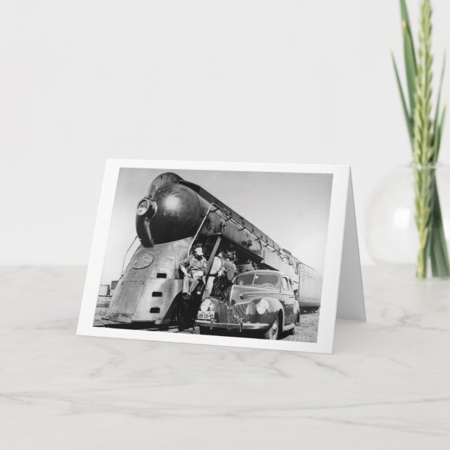 Cartão Hey boa estrada de ferro da central de New York do (Frente)