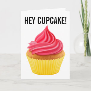 CARTÃO HEY CUPCAKE BIRTHDAY CARDS