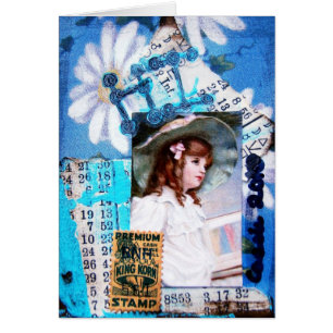 Cartão Hi Collage Vintage Child