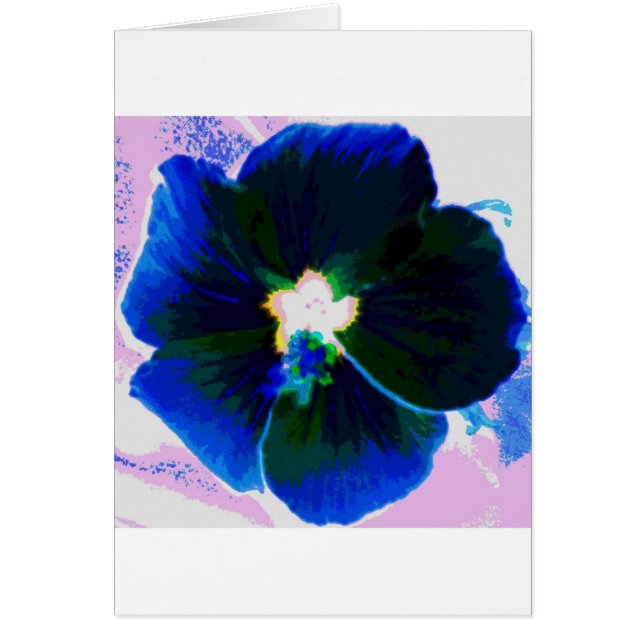 Cartão Hibiscus Azul (Frente)