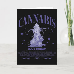 Cartão Híbrido de Sativa Natalina Variedade Blue Dream 