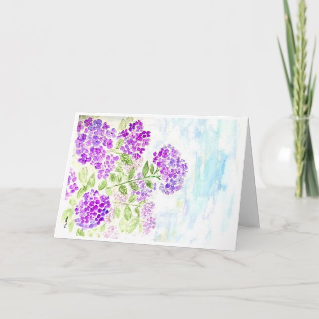 Cartão Hidrangea (Frente)