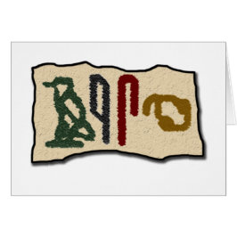 Cartão Hieroglifos cerebrais