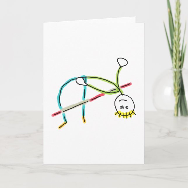 Cartão High Jump Stickman (Frente)