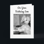 CARTÃO ****HIGH TECH**** BIRTHDAY WISHES SON FROM WESTIE<br><div class="desc">****HIGH TECH**** BIRTHDAY WISHES FROM THIS WESTIE FOR YOUR "TECHIE" ***SON***!!!!</div>