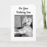 CARTÃO ****HIGH TECH**** BIRTHDAY WISHES SON FROM WESTIE<br><div class="desc">****HIGH TECH**** BIRTHDAY WISHES FROM THIS WESTIE FOR YOUR "TECHIE" ***SON***!!!!</div>