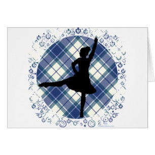 Cartão Highland Dancer Eildon Tartan