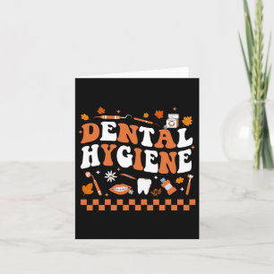 Cartão Higiene Bucal Retro Groovy Higienista Dentista Out
