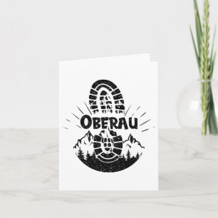 Cartão Hiker Oberau Tyrol Áustria Férias