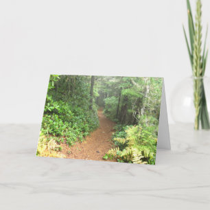 Cartão Hiking Trail Greeting Card with John Muir Quote