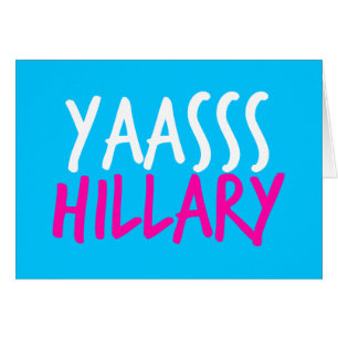 Cartão Hillary anca