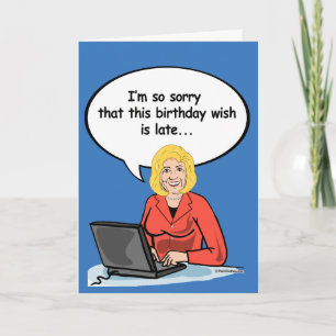 Cartão Hillary Birthday Email Card - I'm so sorry this bi