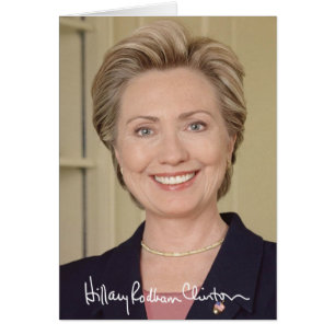 Cartão Hillary Clinton