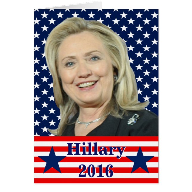 Cartão Hillary Clinton 2016 (Frente)