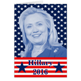 Cartão Hillary Clinton 2016