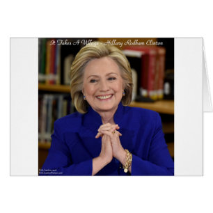 Cartão Hillary Clinton Presente Faz uma Aldeia