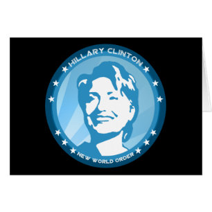 Cartão hillary clinton : raios azuis :