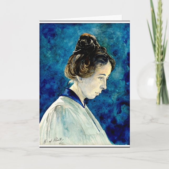 Cartão Hilma af Klint - Autorretrato, 1920 (Frente)