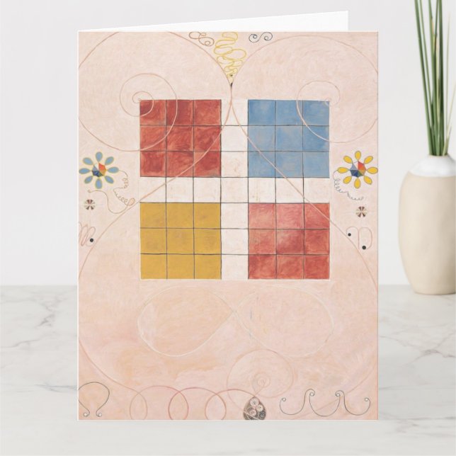 Cartão Hilma Af Klint, O Dez Maior Nº10, Abstrato Art (Frente)