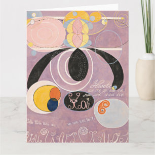 Cartão Hilma Af Klint, Os Dez Maiores No6, Abstrato Art