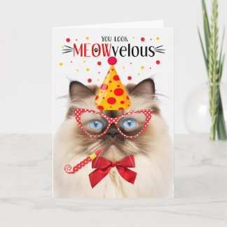 Cartão Himalaia Cat MEOWvelous Aniversário