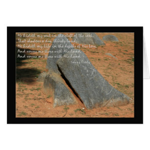 Cartão Hino de Fannie Crosby Ele esconde minha alma