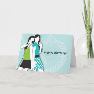 Cartão Hip Girls Singing