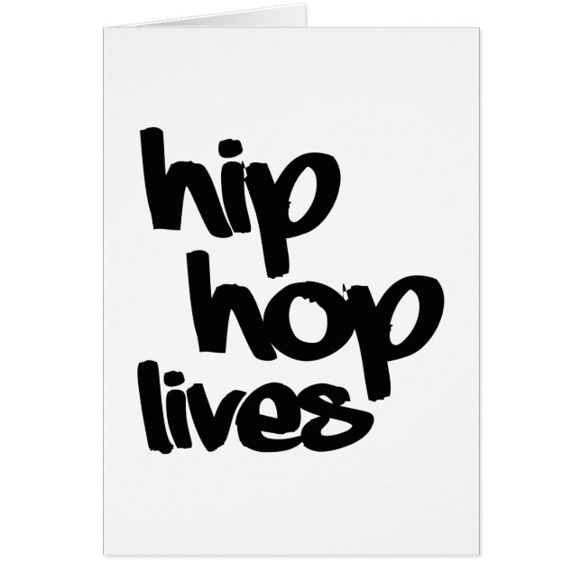 Cartão Hip Hop Lives (Frente)