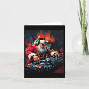 Cartão Hip Hop Papais noeis Dj Natal 2