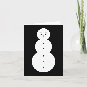 Cartão Hiphop Angry Snowman Christmas