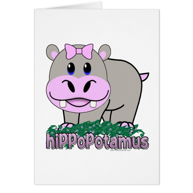 Cartão Hipopótamo (Frente)