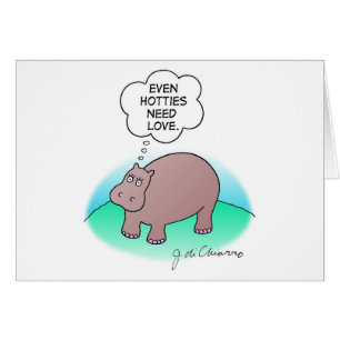 Cartão Hipopótamo Hotty