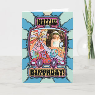 Cartão Hippie Birthday Personalizável